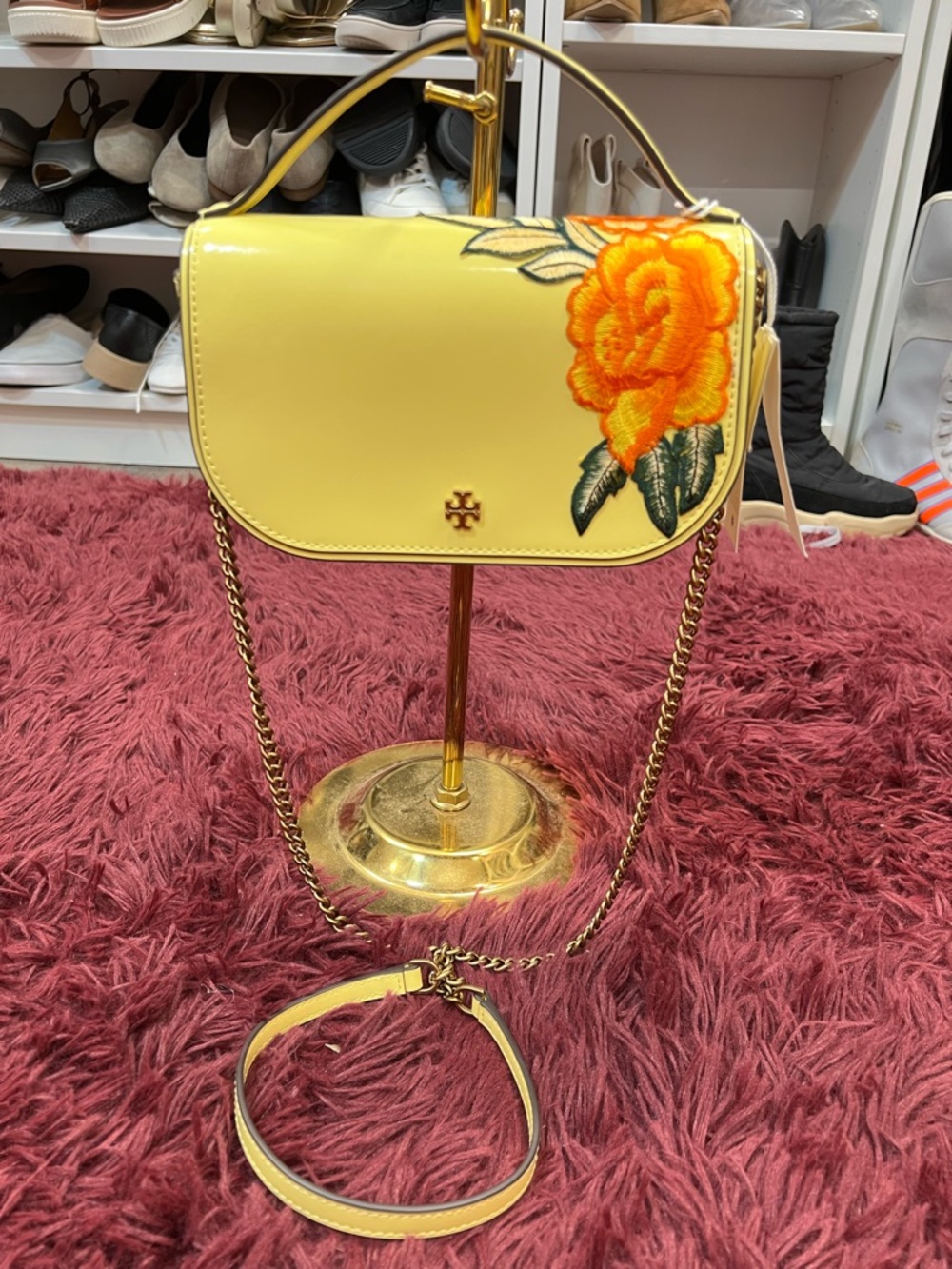 🔥🔥 Tory Burch brand new 2 way bag with beautiful embroidery - Picture 4 of 12